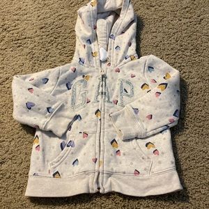 Heart Zip up Gap hoodie